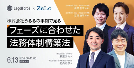 株式会社うるるの事例で見る 成長フェーズに合わせた法務体制の構築法